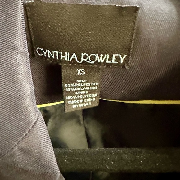 Cynthia Rowley Blue Tailored Blazer with Structured Shoulders XS - Picture 2 of 4